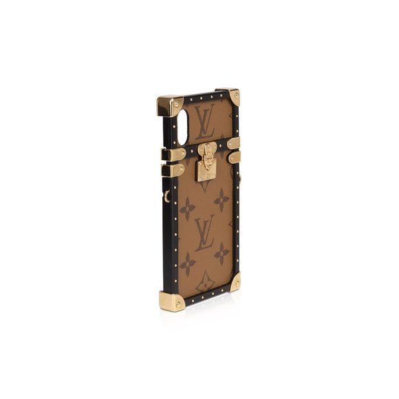 LOUIS VUITTON 2018 Monogram Reverse Eye Trunk w/ Strap iPhone X - Picture 4 of 7